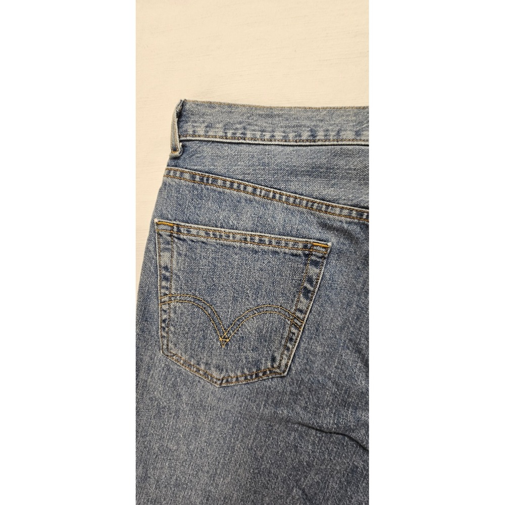 Levis 550 Mens Relaxed Fit Denim Shorts Light Wash Blue Cotton W36 550-0211 - Picture 12 of 14